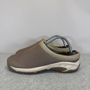 Merrell Encore Breeze 3 Womens Shoes Size 7 Tan Mesh Slip On Clogs Mules J62010